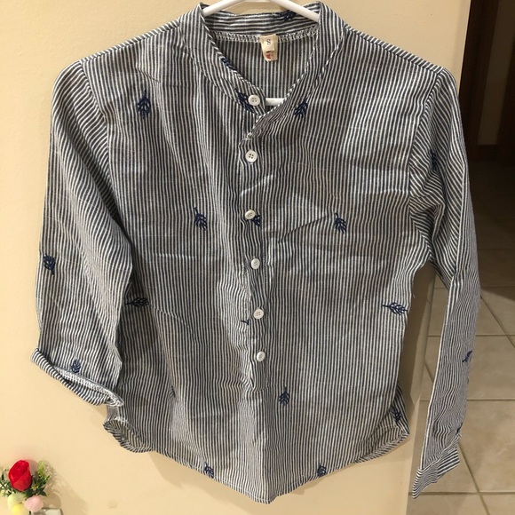 Stand Collar Blouse - Picture 2 of 6